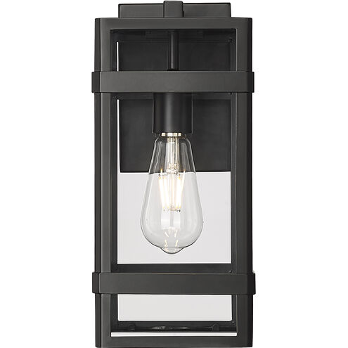 Payton 1 Light 13.75 inch Powder Coated Black Outdoor Wall Sconce